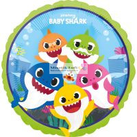 Baby Shark - Baby Cápák Fólia Lufi, 46cm.