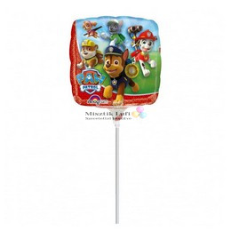 Mancs Őrjárat - Paw Patrol Mini Shape (Pálcás) Fólia Lufi, 25cm. 