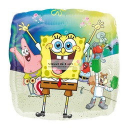 Sponge Bob - Spongya Bob Kockanadrág Fólia Lufi, 43 cm. 